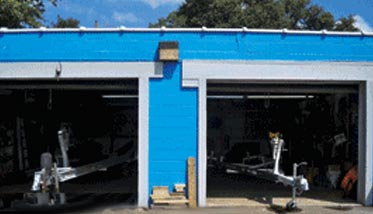 Thumbnail of trailer service bays at the shop